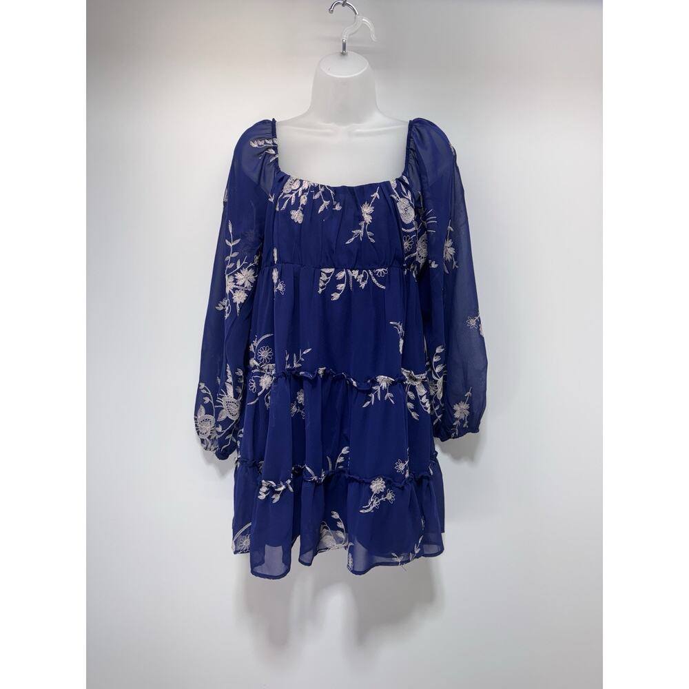 Alter’d State Embroidered Boho Hippy Long Sleeve Dress Women’s Size Medium NWT